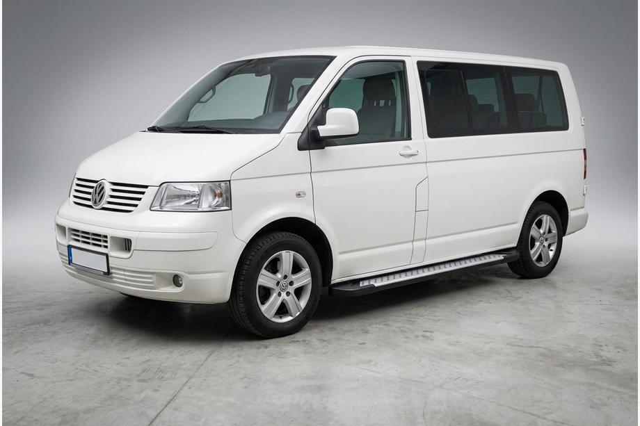 Volkswagen T5 Multivan 2003–2010 Bočné nášľapy typu X5 (2 ks, hliník) Dlhý rázvor Image
