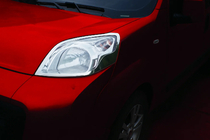 Citroen Nemo 2007–2017 Nerezové lišty na svetlomety (2 ks) Carmos - turecká oceľ fotografia 1