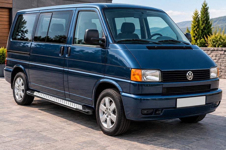 Volkswagen T4 Caravelle/Multivan 1990–2003 Bočné nášľapy Allmond Grey (2 ks, hliník) Image