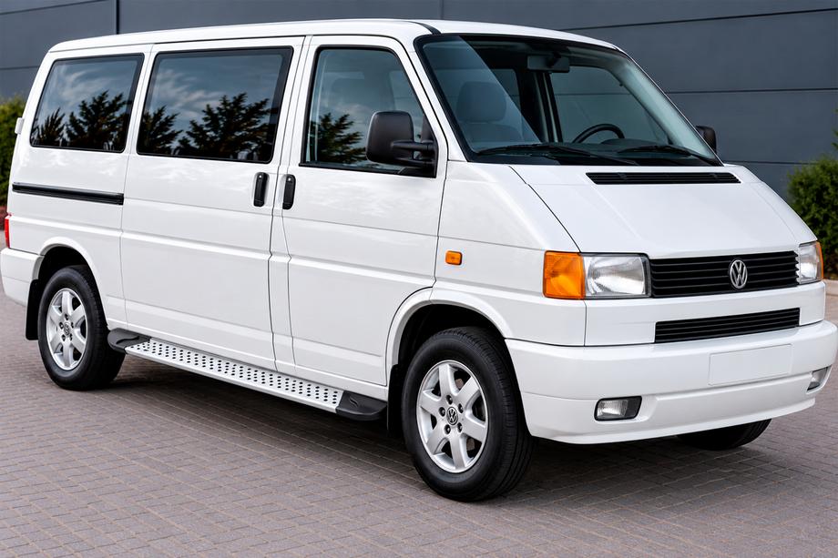 Volkswagen T4 Transporter 1990–2003 Bočné nášľapy Allmond Grey (2 ks, hliník) Image