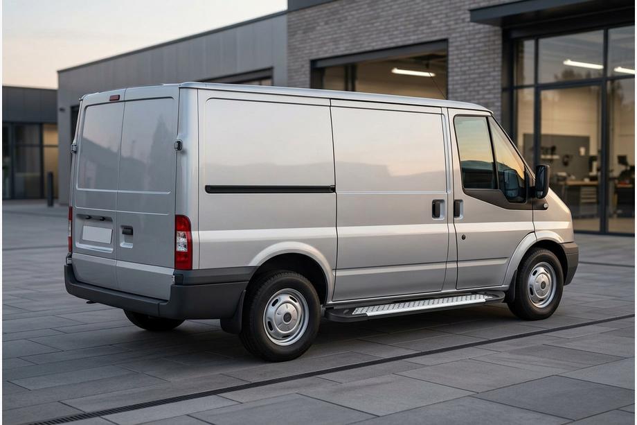 Ford Transit 2000–2014 Bočné nášľapy Allmond Grey (2 ks, hliník) Image