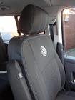 Volkswagen T5 Caravelle 2004–2010 Autopoťahy na sedadlá (ekokoža a látka, Premium) Kompletný interiér + predné sedadlá (1+1) fotografia 14
