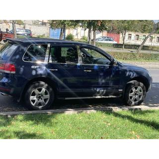 Chrómové kryty stĺpikov dverí (6 ks, nerez) Volkswagen Touareg 2002–2010 fotografia 4