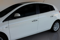 Fiat Bravo 2008–2016 Lišty okien (6 ks, nerez) fotografia 1