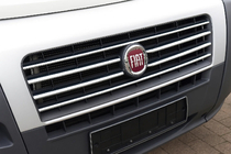 Fiat Ducato 2006–2025 Nerezové lišty na masku chladiča 2006-2014 (6 ks) fotografia 1