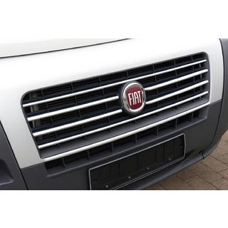 Nerezové lišty na masku chladiča 2006-2014 (6 ks) Fiat Ducato 2006–2025 fotografia 1