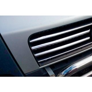 Nerezové lišty na masku chladiča 2006-2014 (6 ks) Fiat Ducato 2006–2025 fotografia 4