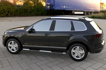 Volkswagen Touareg 2010–2018 Bočné rúry (2 ks, nerez) fotografia 1