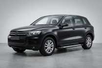 Volkswagen Touareg 2010–2018 Bočné nášľapy Allmond Grey (2 ks, hliník) fotografia 1