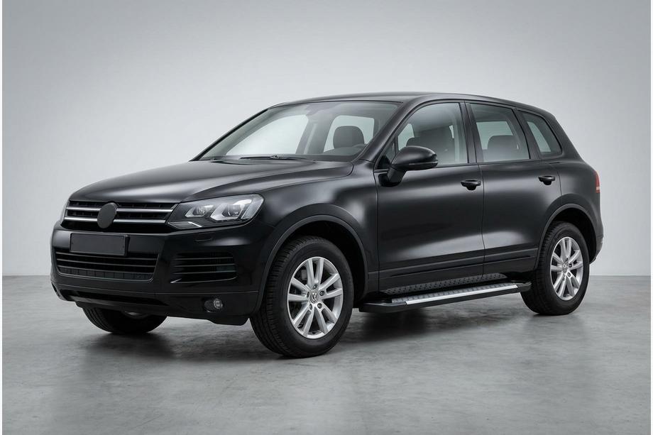 Volkswagen Touareg 2010–2018 Bočné nášľapy Allmond Grey (2 ks, hliník) Image