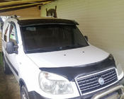 Fiat Doblo I 2001–2005 Slnečná clona na čelné sklo (čierny lesk, 5 mm) fotografia 13