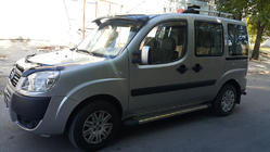Fiat Doblo I 2001–2005 Slnečná clona na čelné sklo (čierny lesk, 5 mm) fotografia 6