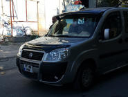 Fiat Doblo I 2001–2005 Slnečná clona na čelné sklo (čierny lesk, 5 mm) fotografia 7