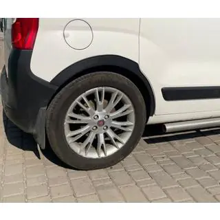 Nástavce lemov blatníkov (4 ks, čierne) Fiat Fiorino/Qubo 2008–2024 fotografia 4