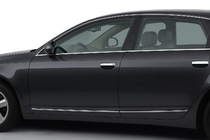 Audi A6 C6 2004–2011 Chrómové kryty kľučiek (4 ks, nerez) fotografia 1