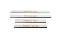 Mercedes E-class W210 1995–2002 Kryty prahov z nerezu (Carmos, 4 ks) fotografia 2