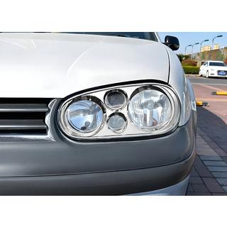 Chrómové rámiky svetlometov V1 (2 ks, plast) Volkswagen Golf 4 1997–2006 fotografia 1
