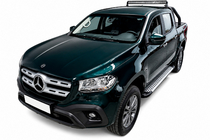 Mercedes X class 2017–2020 Bočné nášľapy Allmond Grey (2 ks, hliník) fotografia 1