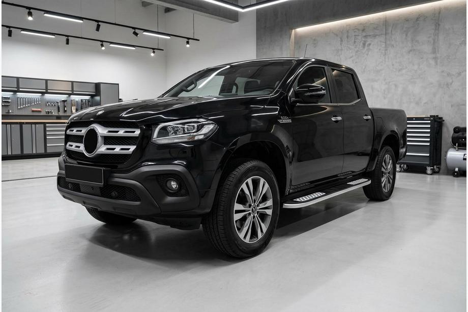 Mercedes X class 2017–2020 Bočné nášľapy Tayga Grey V2 (2 ks, hliník) Image