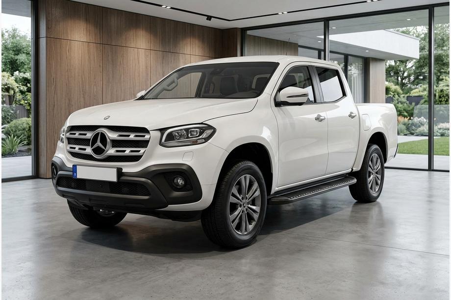 Mercedes X class 2017–2020 Bočné nášľapy Tayga Black V1 (2 ks, hliník) Image