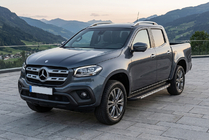 Mercedes X class 2017–2020 Bočné nášľapy Bosphore Grey (2 ks, hliník) fotografia 1