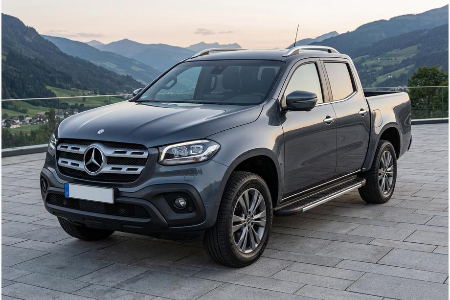 Mercedes X class 2017–2020 Bočné nášľapy Bosphore Grey (2 ks, hliník) Image