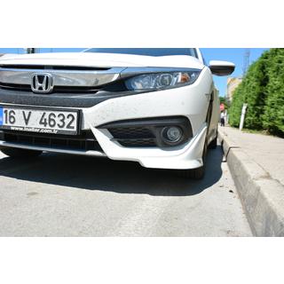 Rohové nadstavce predného nárazníka (na lakovanie) Honda Civic Sedan X 2016–2021 fotografia 3