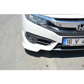 Rohové nadstavce predného nárazníka (na lakovanie) Honda Civic Sedan X 2016–2021 fotografia 1
