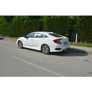 Rohové nástavce na zadný nárazník (na lakovanie) Honda Civic Sedan X 2016–2021 fotografia 3