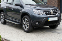 Dacia Duster 2018–2024 Bočné nášľapy DURU (2 ks, hliník) fotografia 1