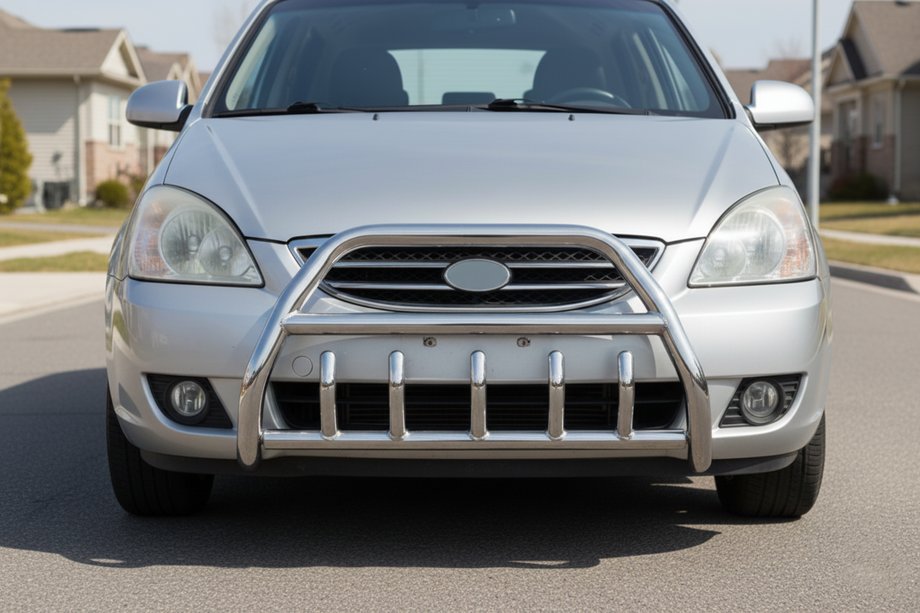 Kia Carens 1999–2012 Predný ochranný rám WT003 (nerez) Image