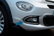 Fiat 500X 2014–2024 Nerezové kryty hmlových svetiel fotografia 1