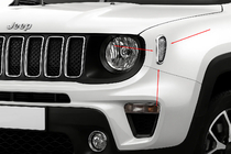 Jeep Renegade 2014– Chrómové kryty smerových opakovačov (2 ks, nerez) fotografia 1