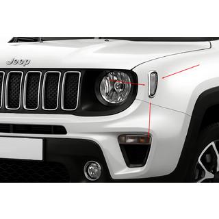 Chrómové kryty smerových opakovačov (2 ks, nerez) Jeep Renegade 2014– fotografia 1
