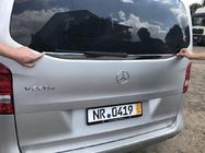 Mercedes Vito/V-trieda W447 2014– Lem zadného skla (malé sklo) nerez fotografia 5