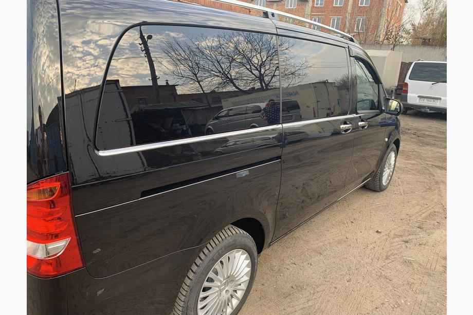Mercedes Vito/V-trieda W447 2014– Spodné okenné lišty po celej dĺžke (8 ks, nerez) OmsaLine, L2, 2 bočné dvere Fotografia 3