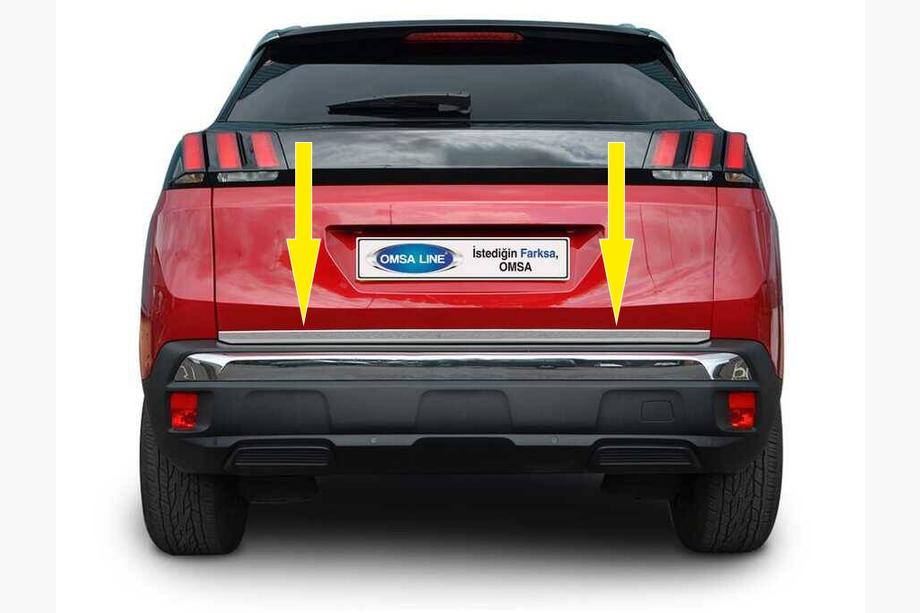 Peugeot 3008 2016–2023 Ochranná lišta hrany kufra (nerez) Image
