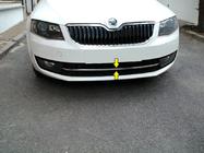 Skoda Octavia III A7 2013–2019 Nerezová ochranná lišta na predný nárazník 13-17 Carmos - turecká oceľ fotografia 1