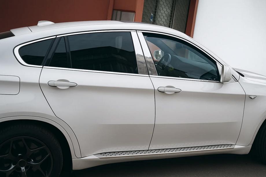 BMW X6 E71 2008–2014 Kompletné okenné lišty (10 ks, nerez) Image