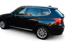BMW X1 E84 2009–2015 Kompletné okenné lišty (nerez) 12 ks fotografia 1