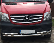 Mercedes Sprinter W906 2006–2018 Predná spodná ochranná rúra Shark (nerez) od 2013 fotografia 3