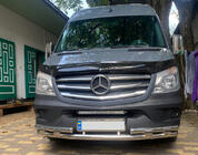 Mercedes Sprinter W906 2006–2018 Predná spodná ochranná rúra Shark (nerez) od 2013 fotografia 1