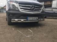 Mercedes Sprinter W906 2006–2018 Predná spodná ochranná rúra Shark (nerez) od 2013 fotografia 5