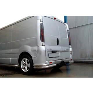Zadné rohové chrániče AK003-Подвійний (nerezová oceľ) Opel Vivaro 2001–2015 fotografia 3
