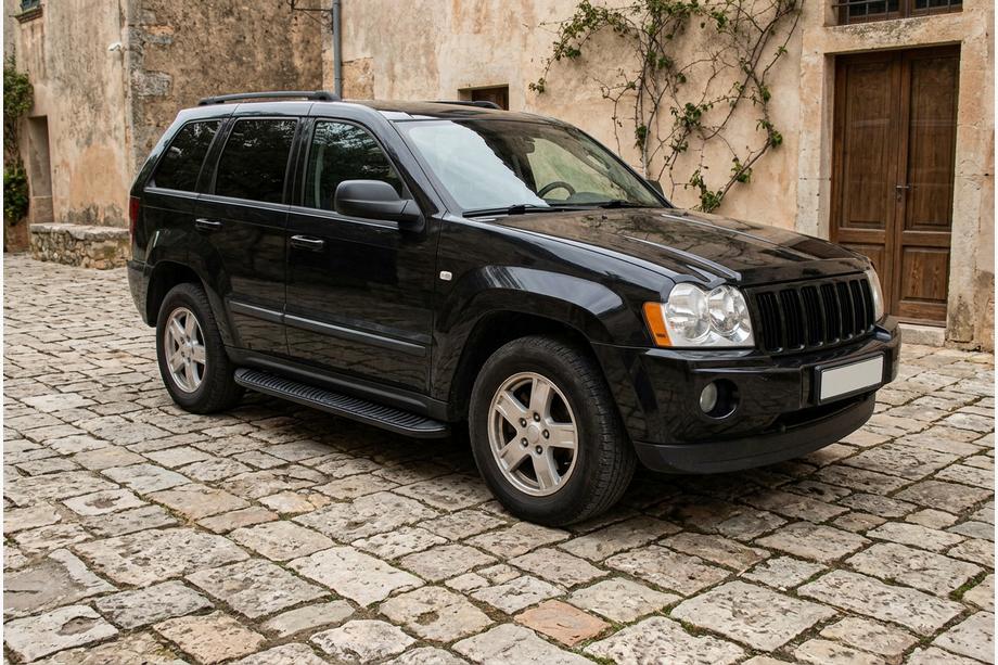 Jeep Grand Cherokee WK 2004–2010 Bočné prahy Tayga Black (2 ks, hliník) Image