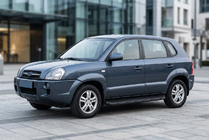 Hyundai Tucson JM 2004– Bočné prahy Tayga Black (2 ks, hliník) fotografia 1