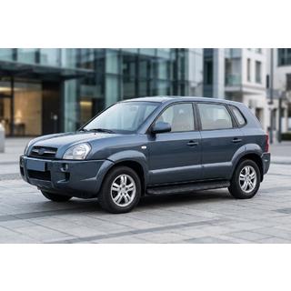 Bočné prahy Tayga Black (2 ks, hliník) Hyundai Tucson JM 2004– fotografia 1