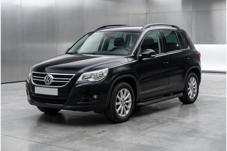 Volkswagen Tiguan 2007–2016 Bočné prahy Tayga Black (2 ks, hliník) Image