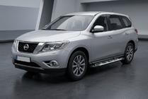 Nissan Pathfinder R52 2012–2021 Bočné prahy Sunrise (2 ks, hliník) fotografia 1