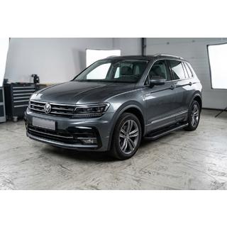 Bočné nášľapy Allmond Black (2 ks, hliník) Volkswagen Tiguan 2016–2023 fotografia 1